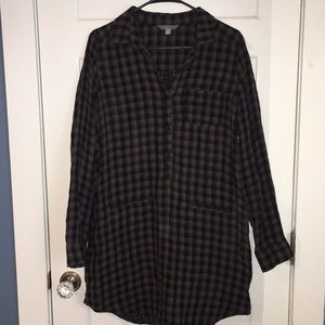 Plaid Shirt Dress